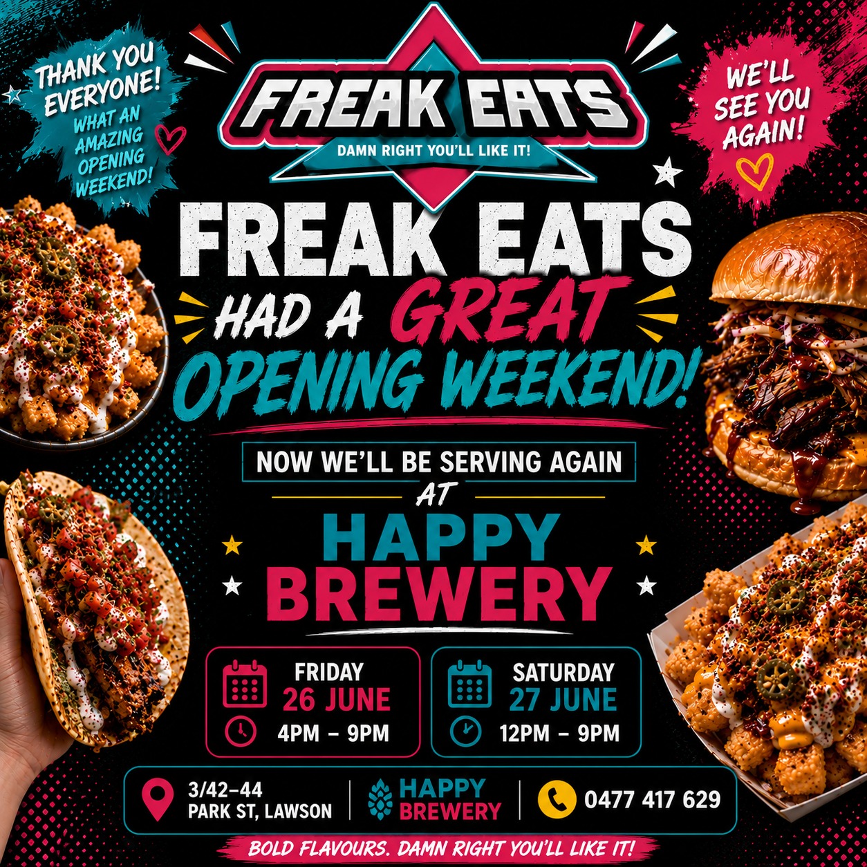 Freak Eats Event Lawson