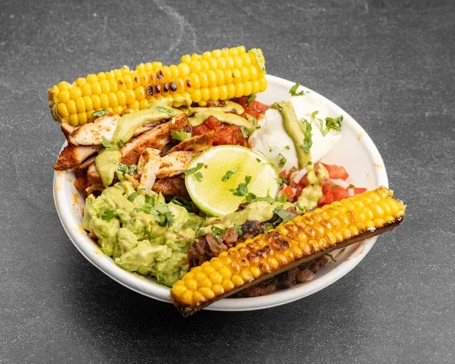 Freak Bowl with corn rib and guacamole - Freak Eats food truck gallery