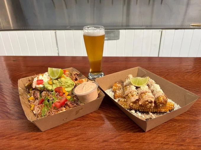 Loaded dishes at the brewery bar - Freak Eats food truck gallery
