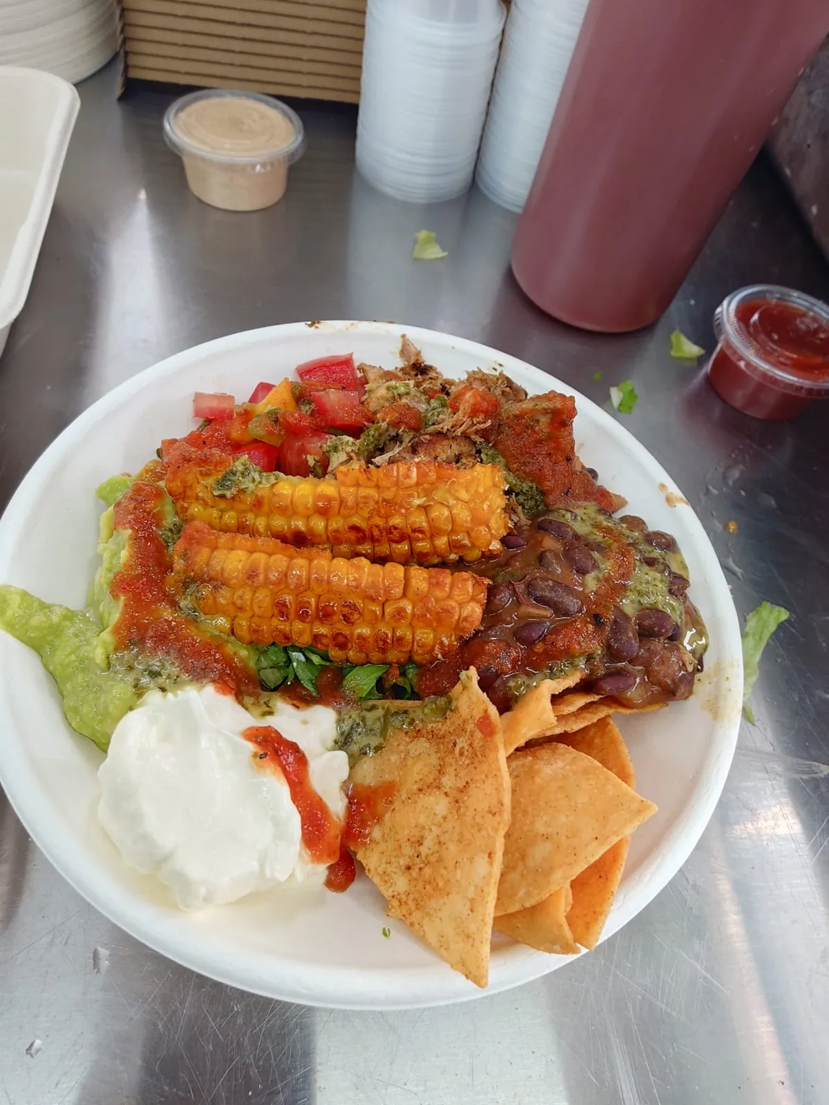 Corn ribs plate from the Freak Eats food truck