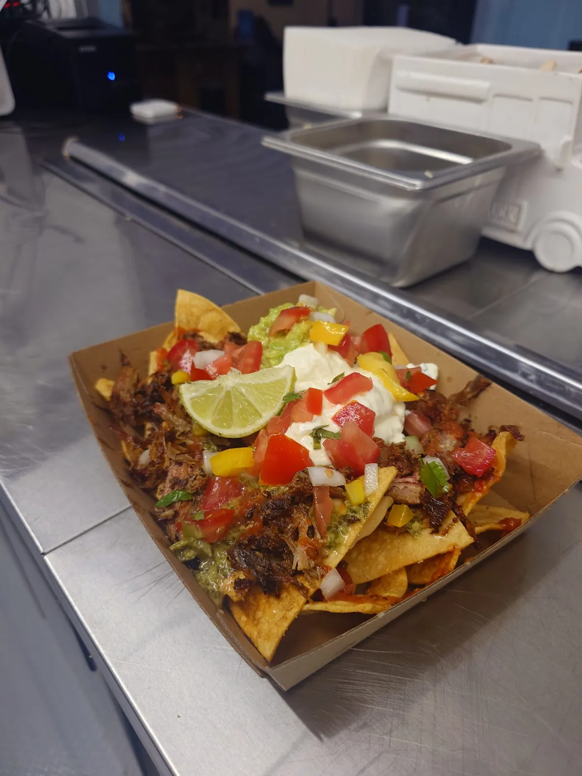Loaded nachos from the Freak Eats food truck