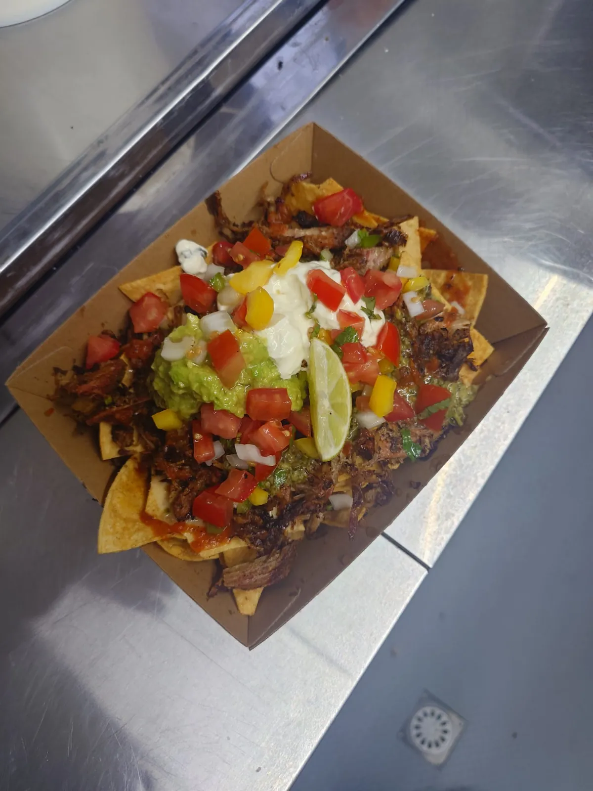 Loaded nachos from the Freak Eats food truck