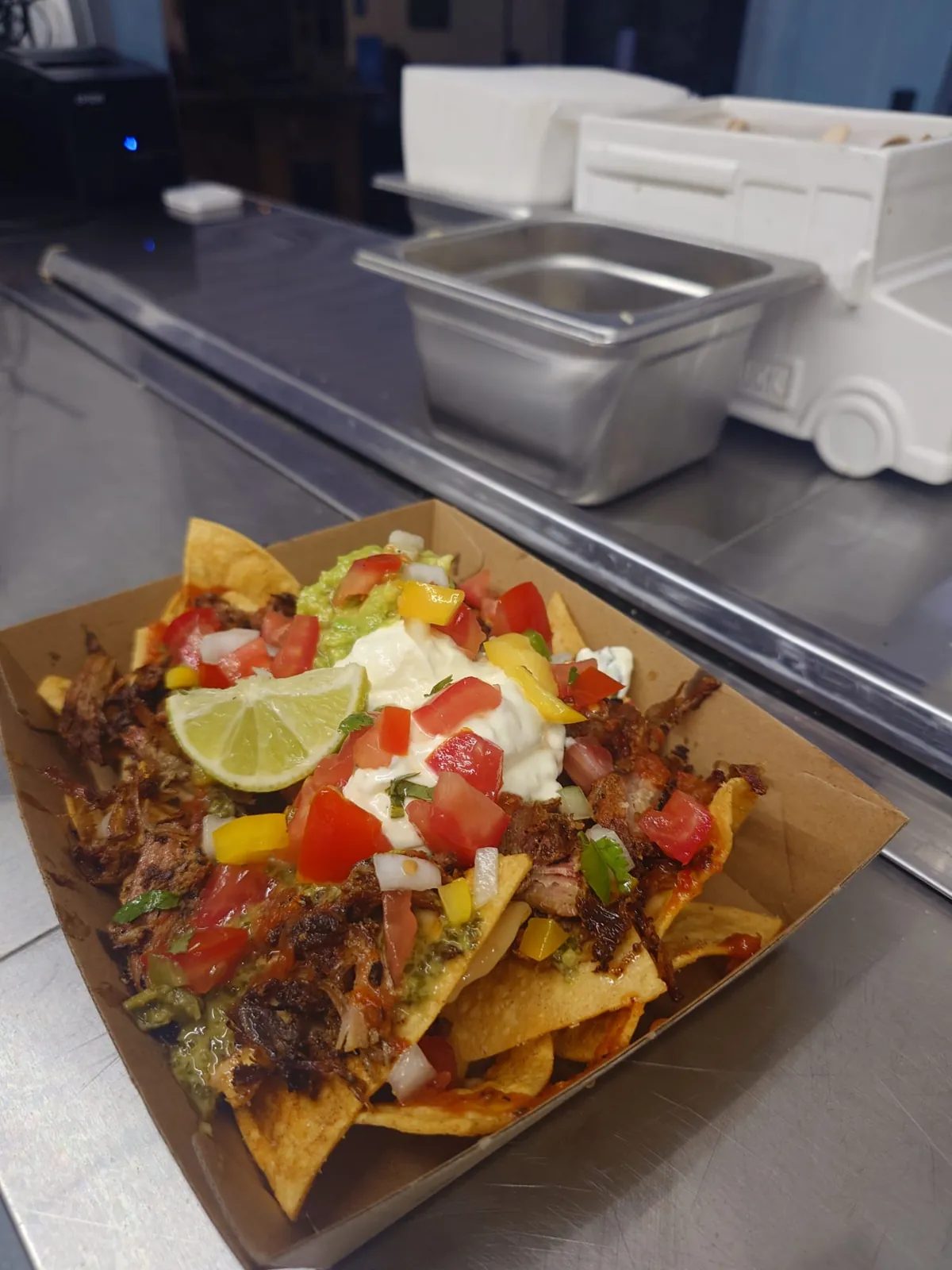 Loaded nachos from the Freak Eats food truck