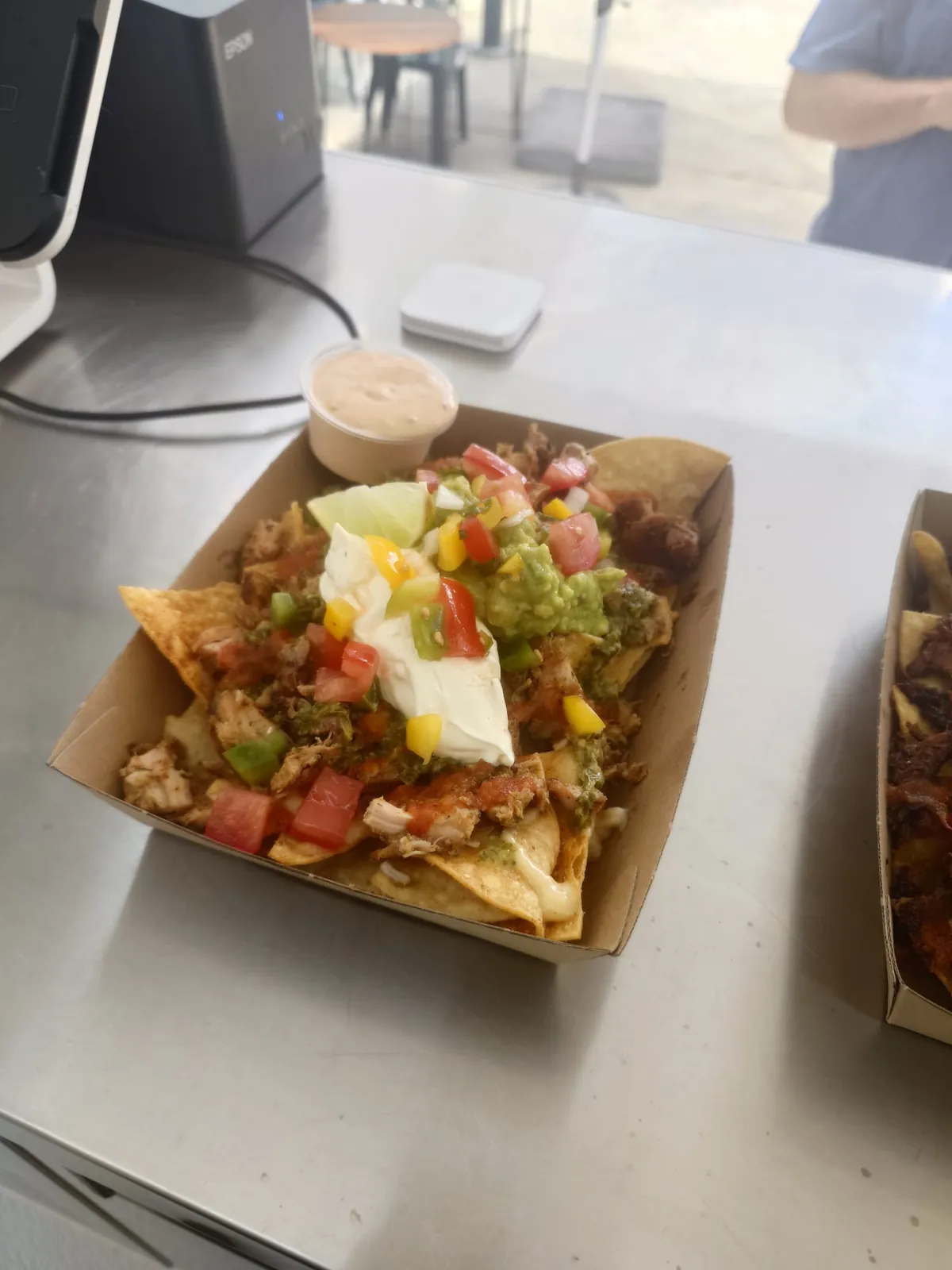 Loaded nachos from the Freak Eats food truck